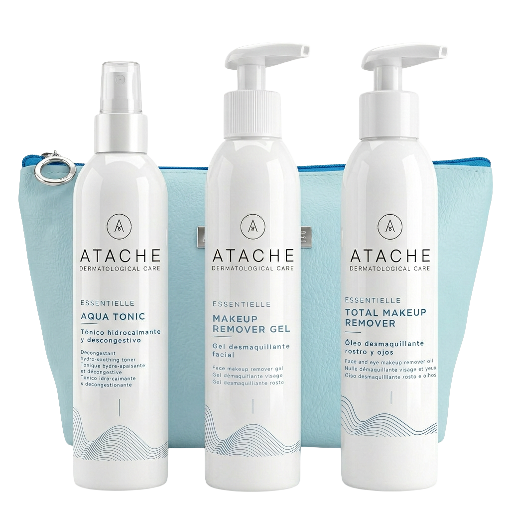 Essentielle Cleansing Kit: Total Makeup Remover 115 ml + Makeup Remover Gel 115 ml + Aqua Tonic 200 ml