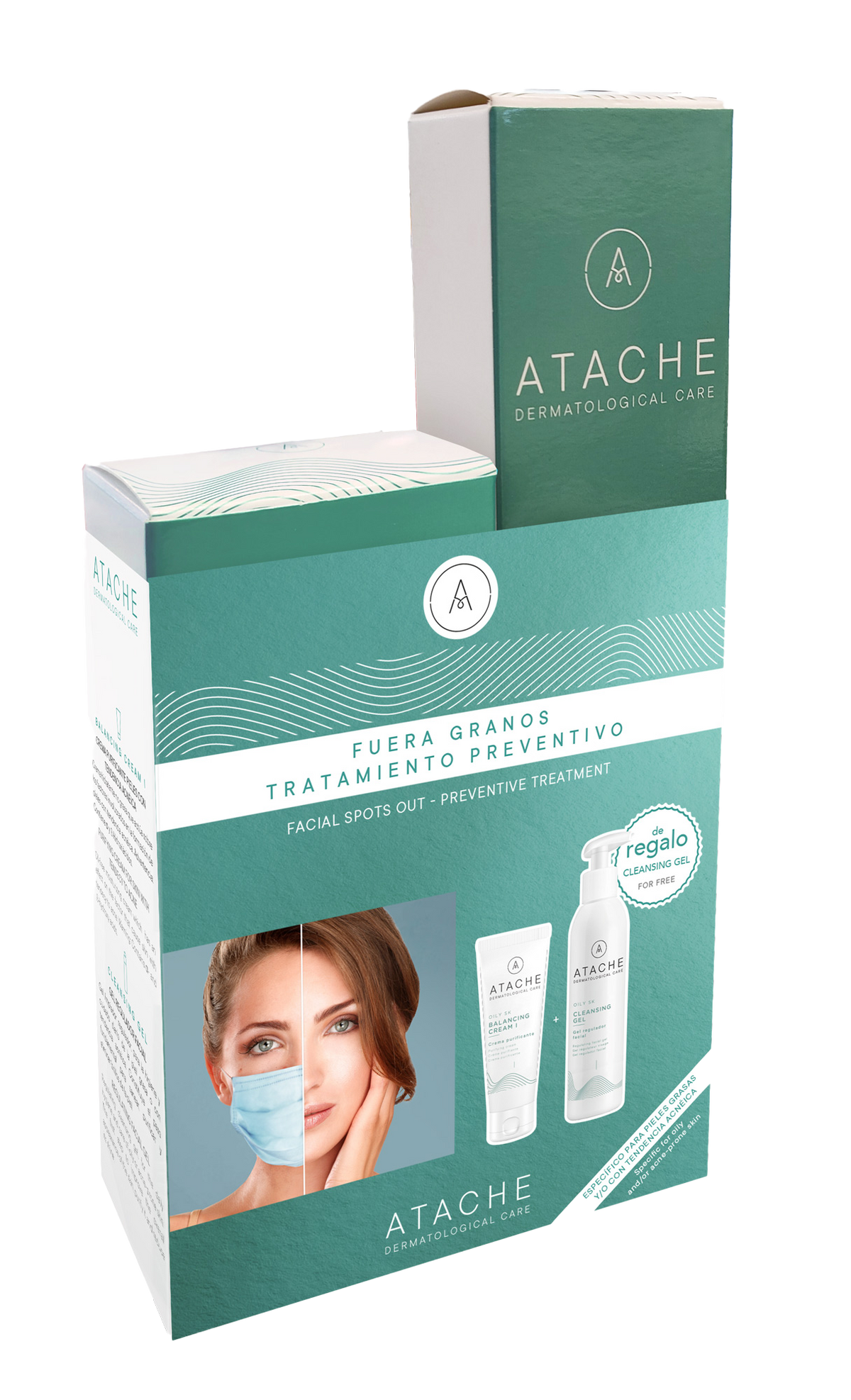Preventive Pack for Acne-Prone Oily Skin: Cleansing Gel 115 ml + Balancing Cream I 50 ml
