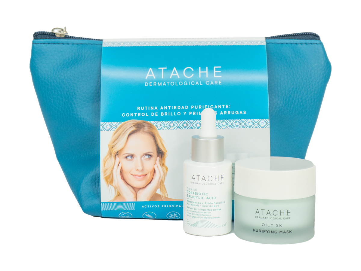 Oily Skincare Pack: Postbiotic Salicylic Acid Serum 30 ml + Purifying Mask 50 ml