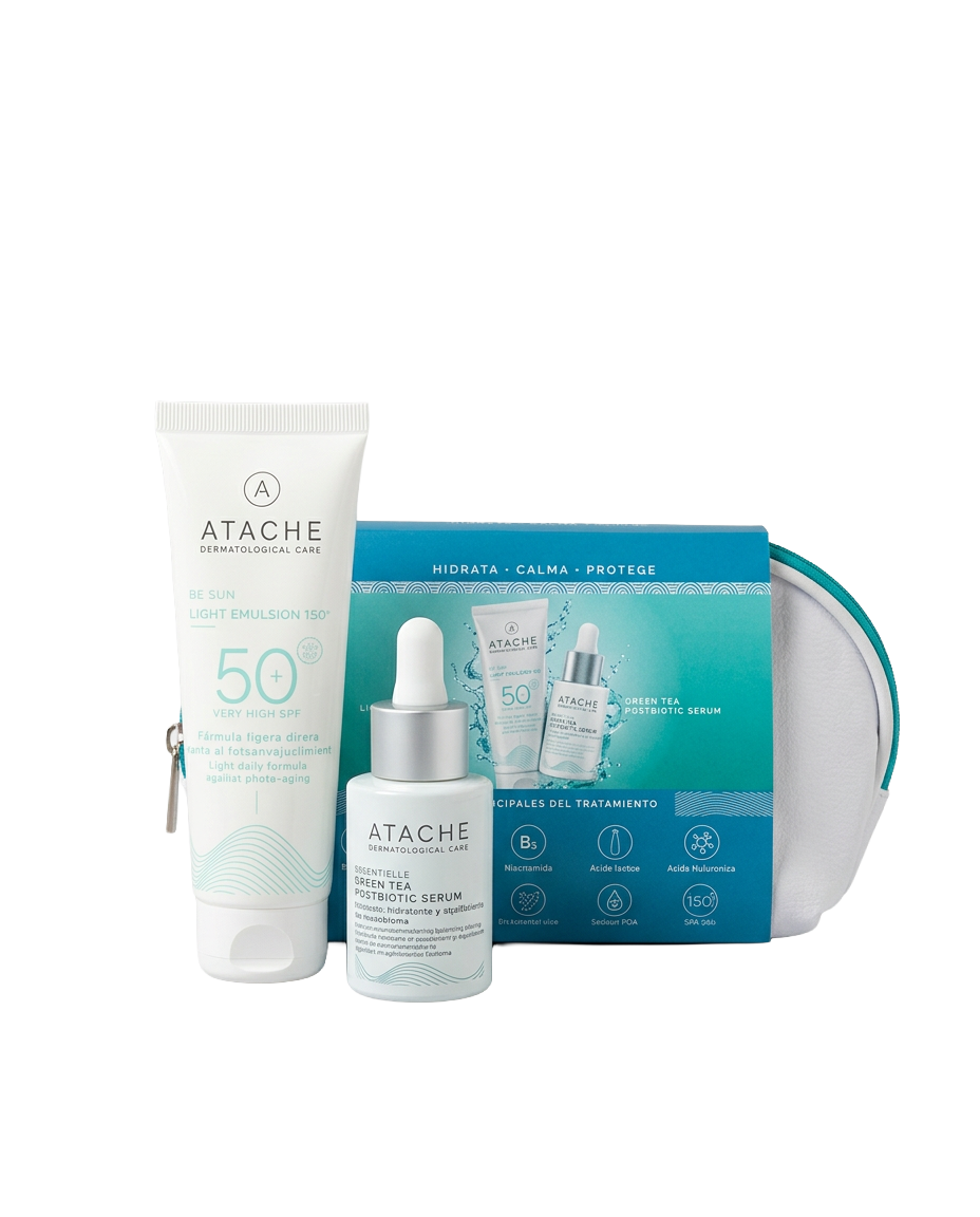 Essential Pack Green Tea Postbiotic Serum 30 ml + Be Sun Light Emulsion SPF 50+ 75 ml